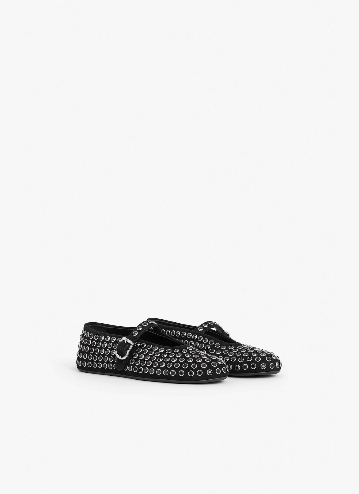 STRASS BALLET FLATS ALAÏA BLACK STRASS BALLET FLATS